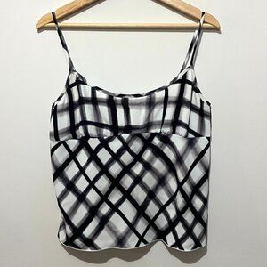 Wilfred Free Divinity Top Camisole 90s Style Tank Empire Waist Plaid Aritzia
